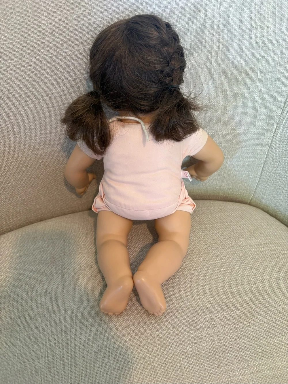 American Girl Bitty Baby Doll Brunette Brown Eyes Soft Body 15”